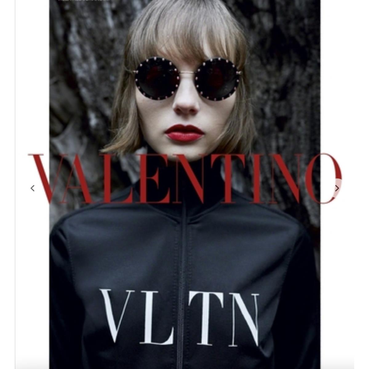 Valentino VA2010 Rose Gold Plated Round 58-18-140 Sunglasses