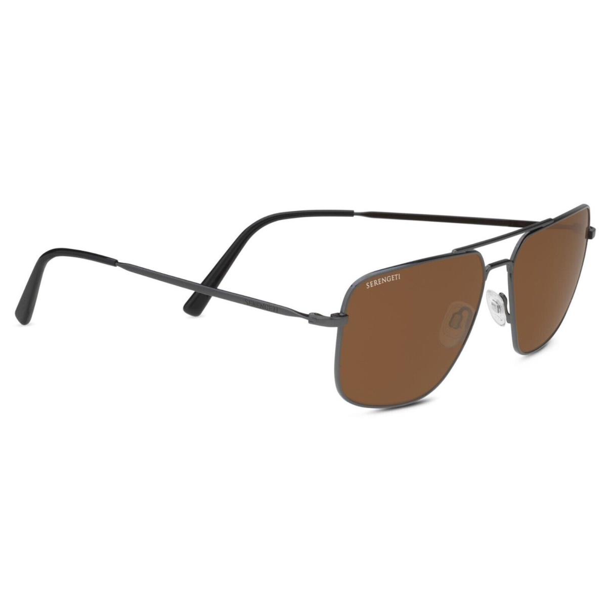 Serengeti Agostino Sunglasses Shiny Gunmetal