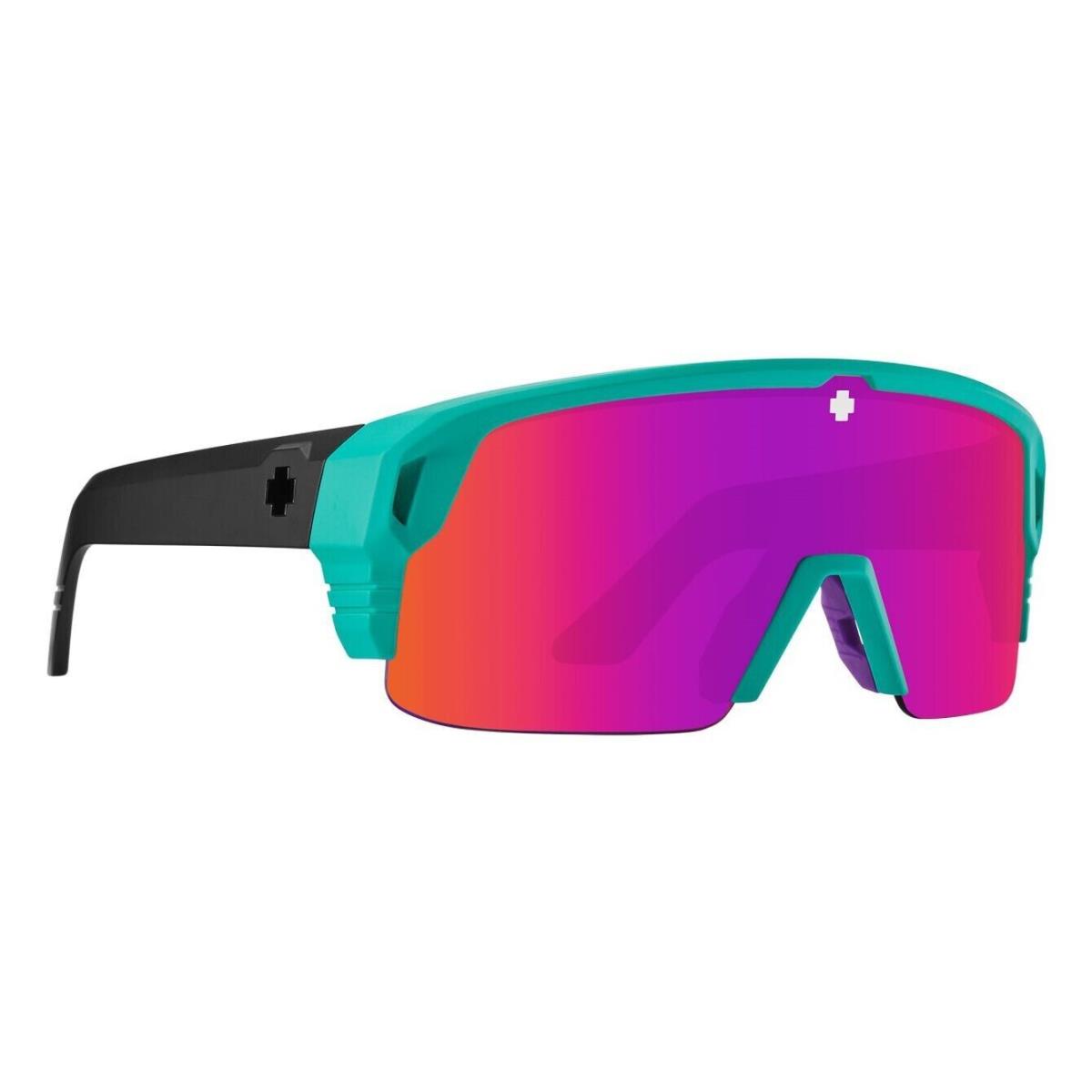 Spy Optic Monolith 50-50 Cylindrical Shield Semi-rimless Sunglasses HD Lens - Frame: Blue, Lens: Pink