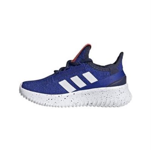 Adidas Kaptir 2.0 Running Shoe Lucid Blue/white/dark Blue Size 3.5 Little Kid