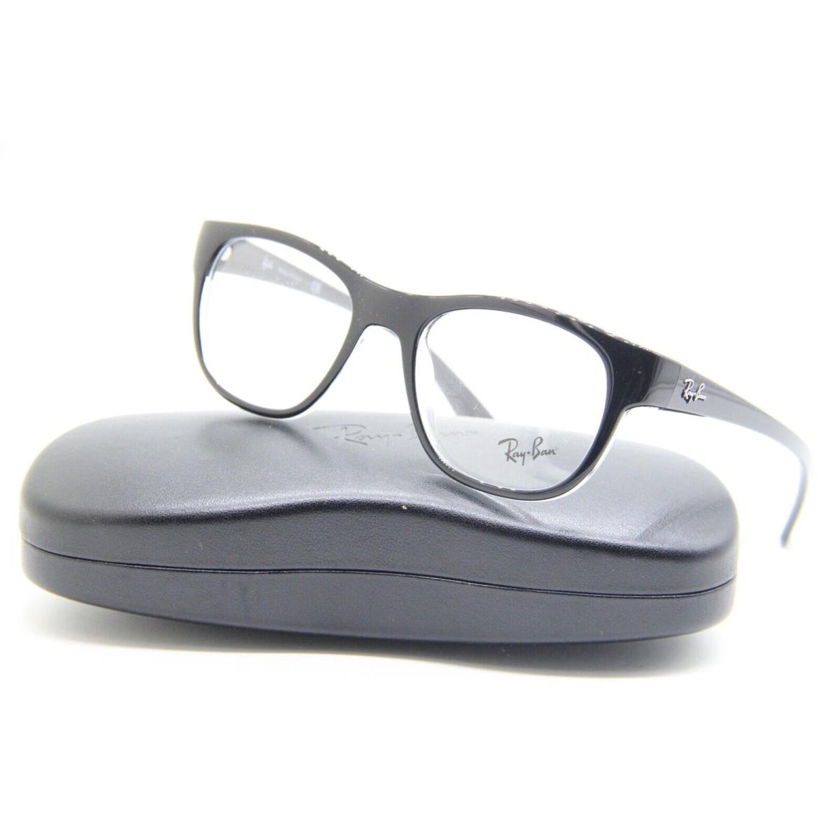 Ray-ban RB 7191 2034 Black Clear Frames W/case Eyeglasses 51-19 - Frame: BLACK CLEAR
