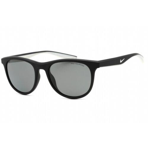 Nike Unisex Sunglasses Matte Black Plastic Round Frame Nike Wave P DQ0838 011