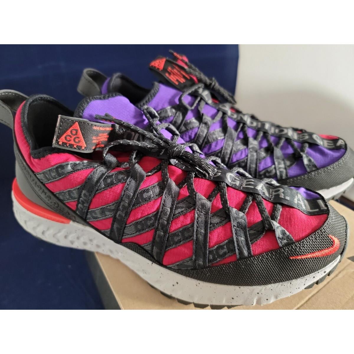 Nike Acg React Terra Gobe BV6344 601 Red Purple Men s Sneakers Size 9.5 Nike shoes React Terra Gobe Multicolor Fash Direct