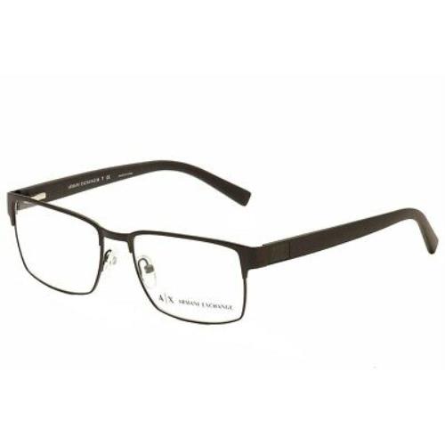 Armani Exchange Men`s Eyeglasses AX1019 AX/1019 6063 Black Optical Frame 54mm