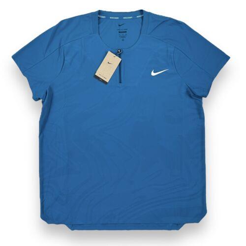 Nike Court Dri-fit Adv Slam Tennis Henley Shirt Mens XL DR6591-301
