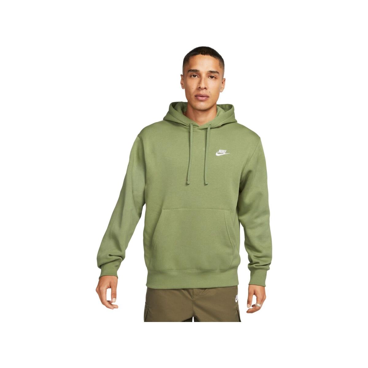 Nike Nsw Sportswear Club Fleece Men Zip Hoodie BV2645-334 Alligator Green 3XL