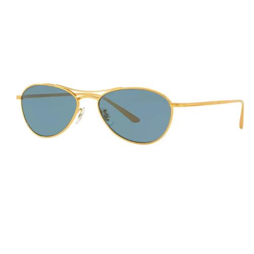 Oliver Peoples OV1245ST 529Q8 Aero L.a. Brushed Bright Gold Titanium Sunglasses