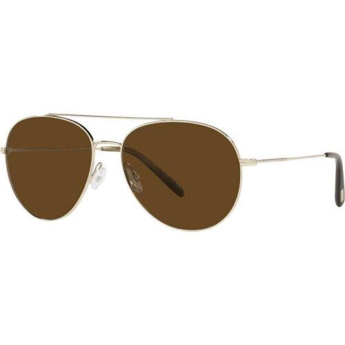 Oliver Peoples Airdale OV1286S 503557 Sunglasses Soft Gold Polarized True Brown - Frame: Soft Gold, Lens: Polarized True Brown