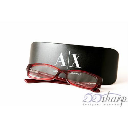 Armani Exchange Eyeglasses-ax 3017 8118 Burgundy Transparant