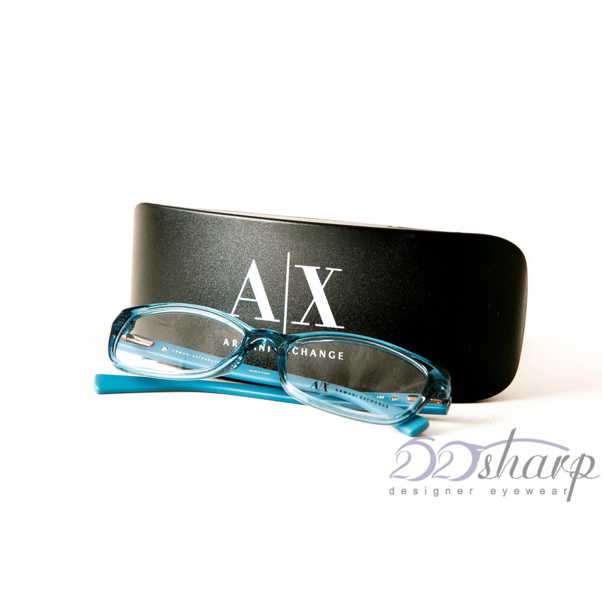 Armani Exchange Eyeglasses-ax 3009 8067 Ocean Teal Transparant