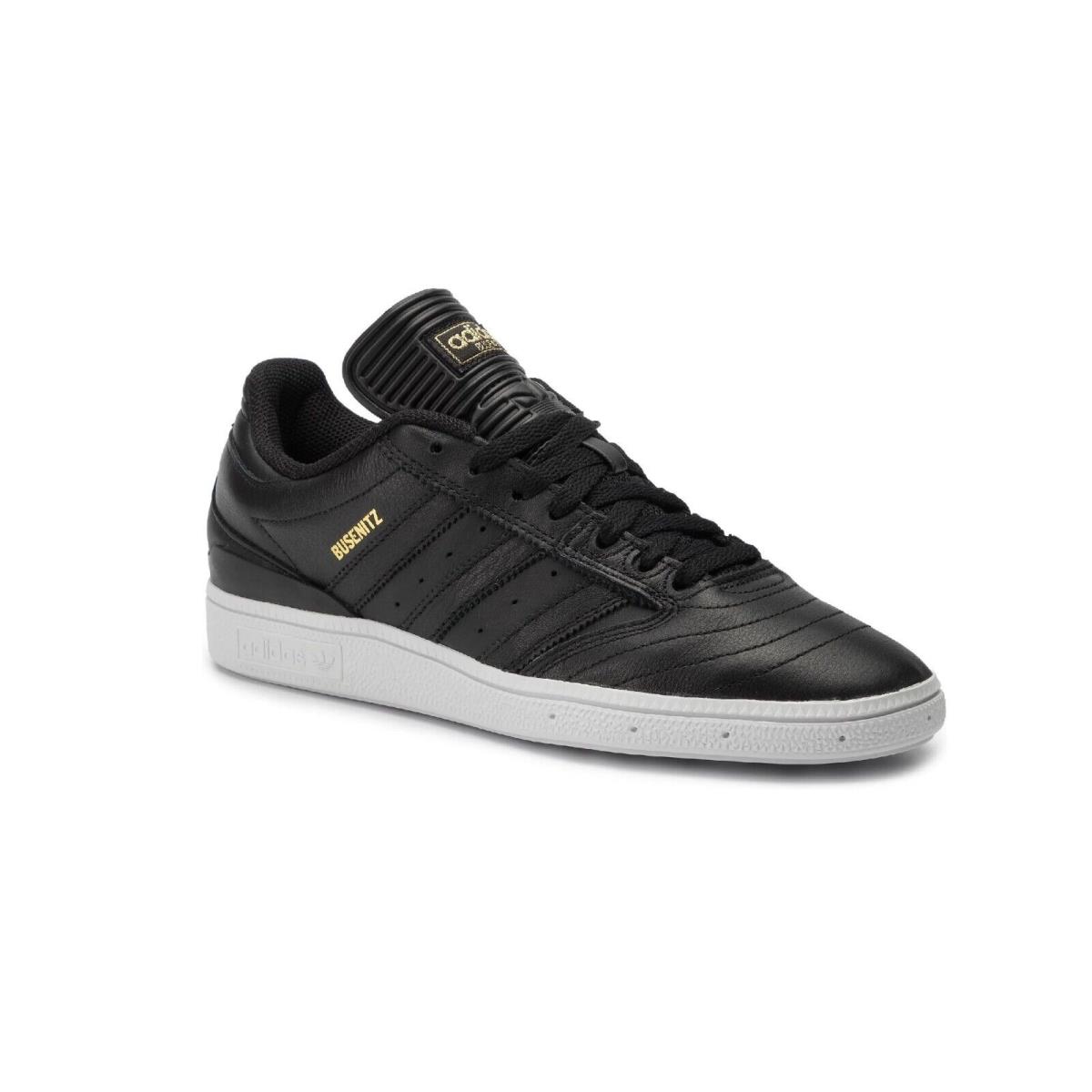 Adidas Busenitz Black Gold White Leather Sneaker EE6249 504 Men`s Shoes
