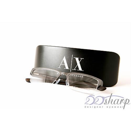 Armani Exchange Eyeglasses-ax 1014 6060 53 17 145 Satin Gunmetal