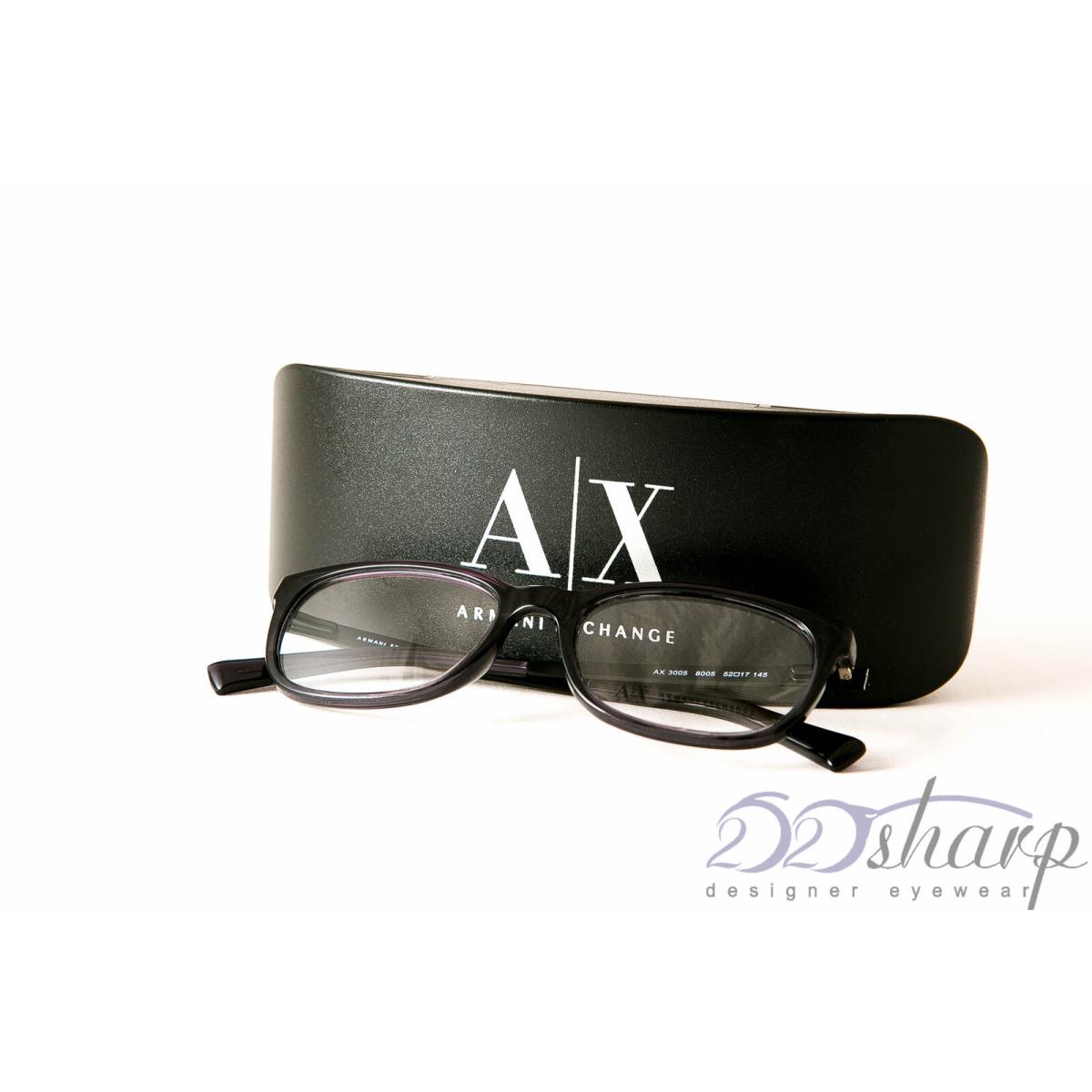 Armani Exchange Eyeglasses-ax 3005 8005 Black Transparant