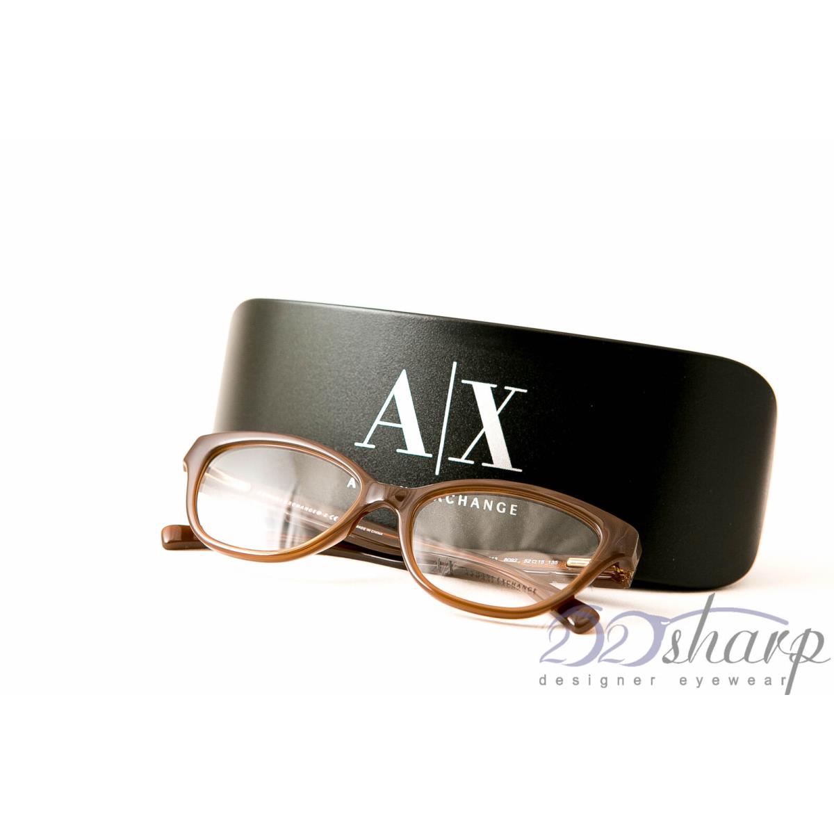 Armani Exchange Eyeglasses-ax 3013 8092 Brown Milky