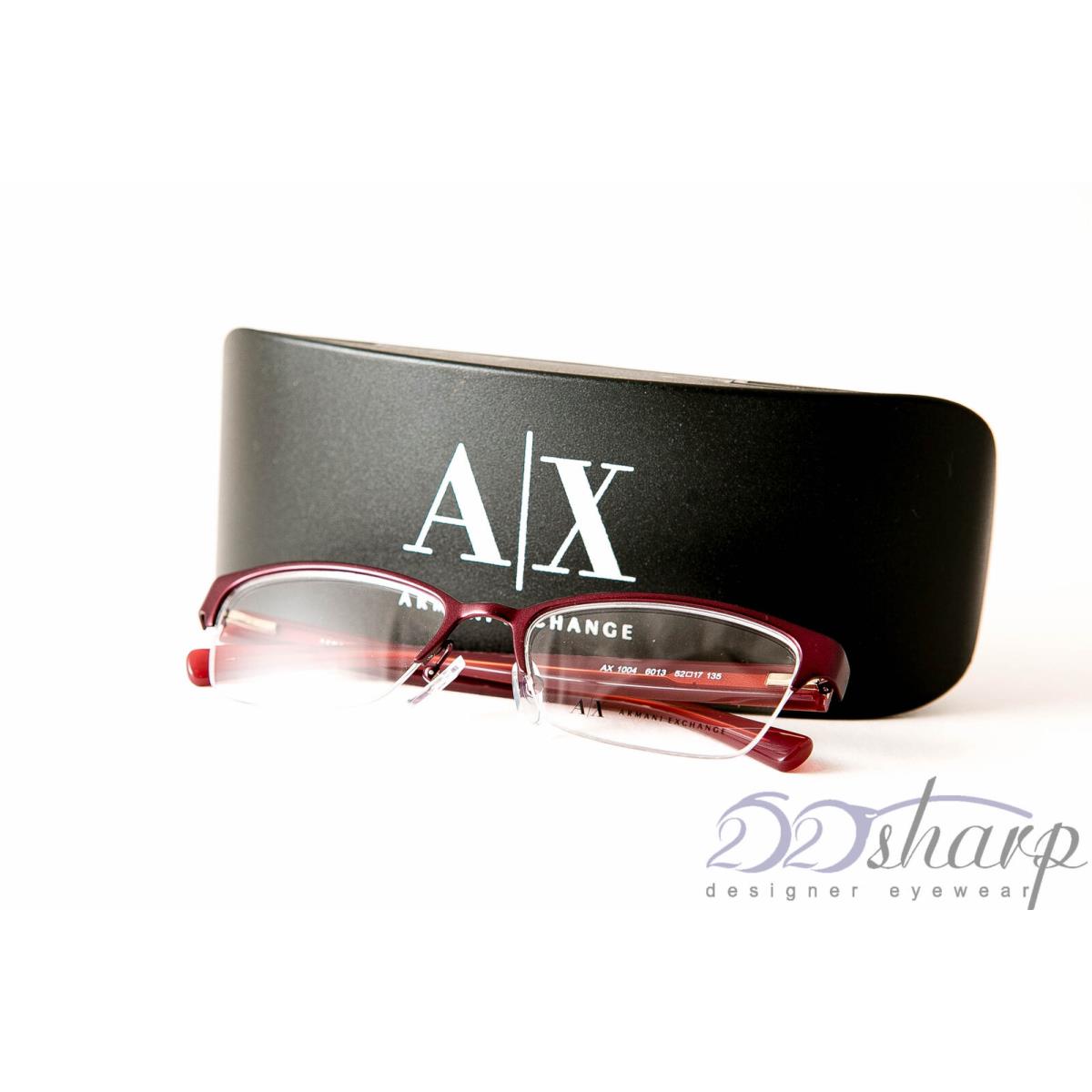 Armani Exchange Eyeglasses-ax 1004 6013 52 17 135 Satin Berry