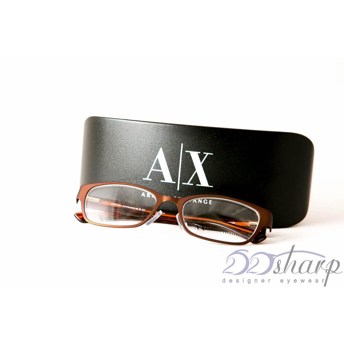 Armani Exchange Eyeglasses-ax 1013 6055 Satin Brown