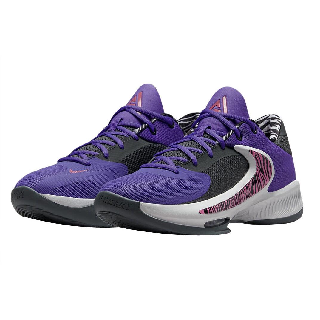 Nike Zoom Freak 4 DO9680-500 Men`s Purple/black Basketball Sneaker Shoes NR4257 12