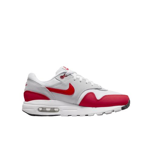 DZ3307-003 Nike Grade School`s Air Max 1 Red 2023 White Gray Sneakers