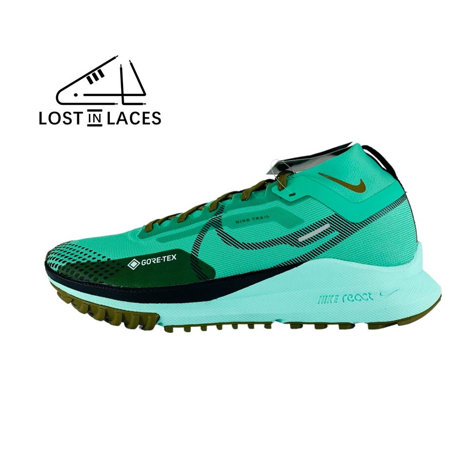 Nike React Pegasus Trail 4 Gore-tex Green Trail Running Shoes Men`s Sizes - Green