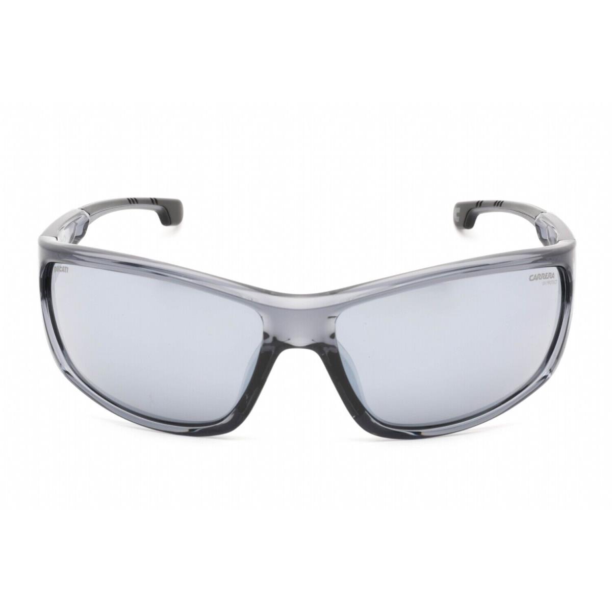 Carrera Ducati Carduc 002 S 0R6S T4 Sunglasses Grey Black Frame Silver Mirror