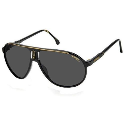 Carrera Champion65 807IR Black Aviator Gray Non-polarized 62-12-130 Sunglasses