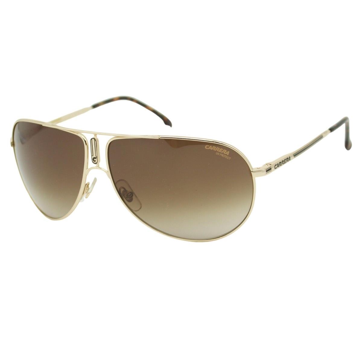 Carrera GIPSY65 J5GHA Gold Men`s Sunglasses Brown Gradient 64-11-135 W/case - Frame: Gold, Lens: Brown