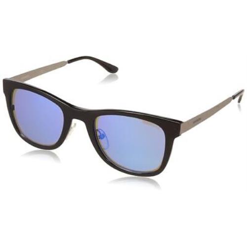 Carrera 5023/S FZC4P Black/silver Square Blue Mirror 52-22-140 Unisex Sunglasses