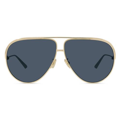 Dior Ever Dior A1U B0B0 Gold Aviator Blue Non-polarized 65mm Women`s Sunglasses