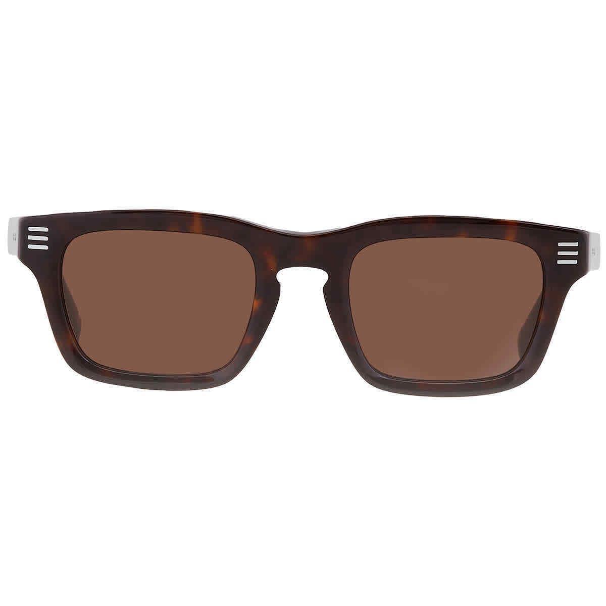 Burberry Dark Brown Rectangular Men`s Sunglasses BE4403F 300273 51