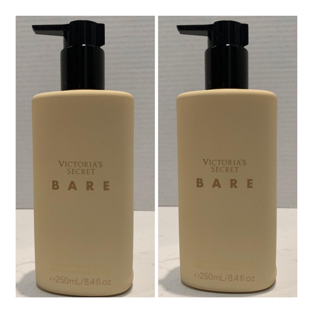 Victoria`s Secret Bare Fragrance Lotion 8.4 Fl.oz. Lot of 2