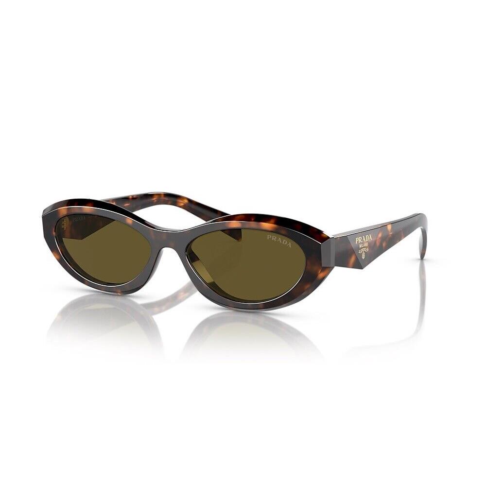 Prada PR 26ZS 14LO9Z Honey Tortoise Dark Brown Women Sunglasses