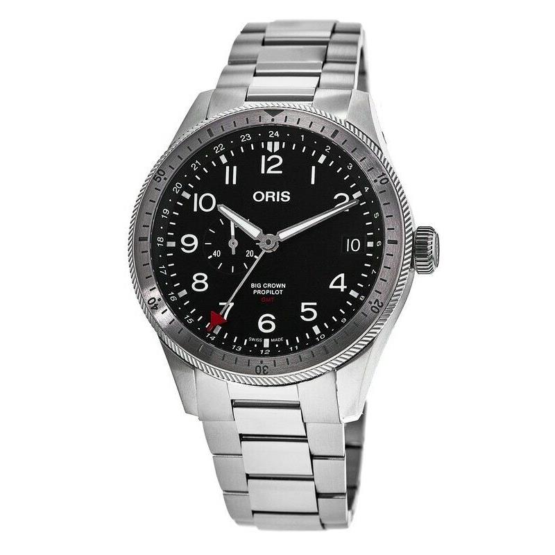 Oris Big Crown Propilot Timer Gmt Men`s Watch 01 748 7756 4064-07 8 22 08