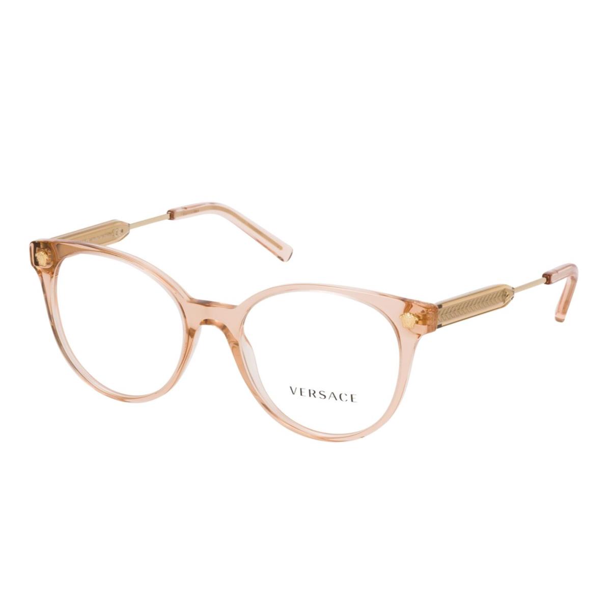 Versace VE3291 5215 Transparent Brown 51/18/140 Women`s Eyeglasses