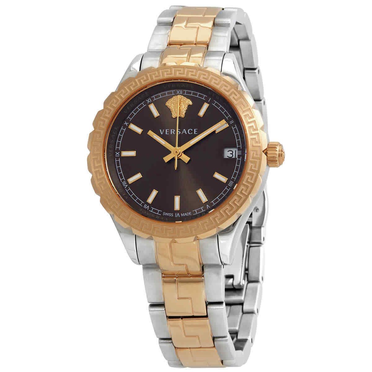 Versace Hellenyium Quartz Brown Dial Ladies Watch V12040015