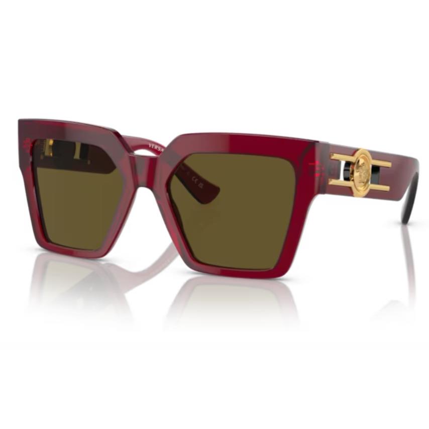 Versace 0VE4458 543073 Bordeaux/dark Brown Square Women`s Sunglasses