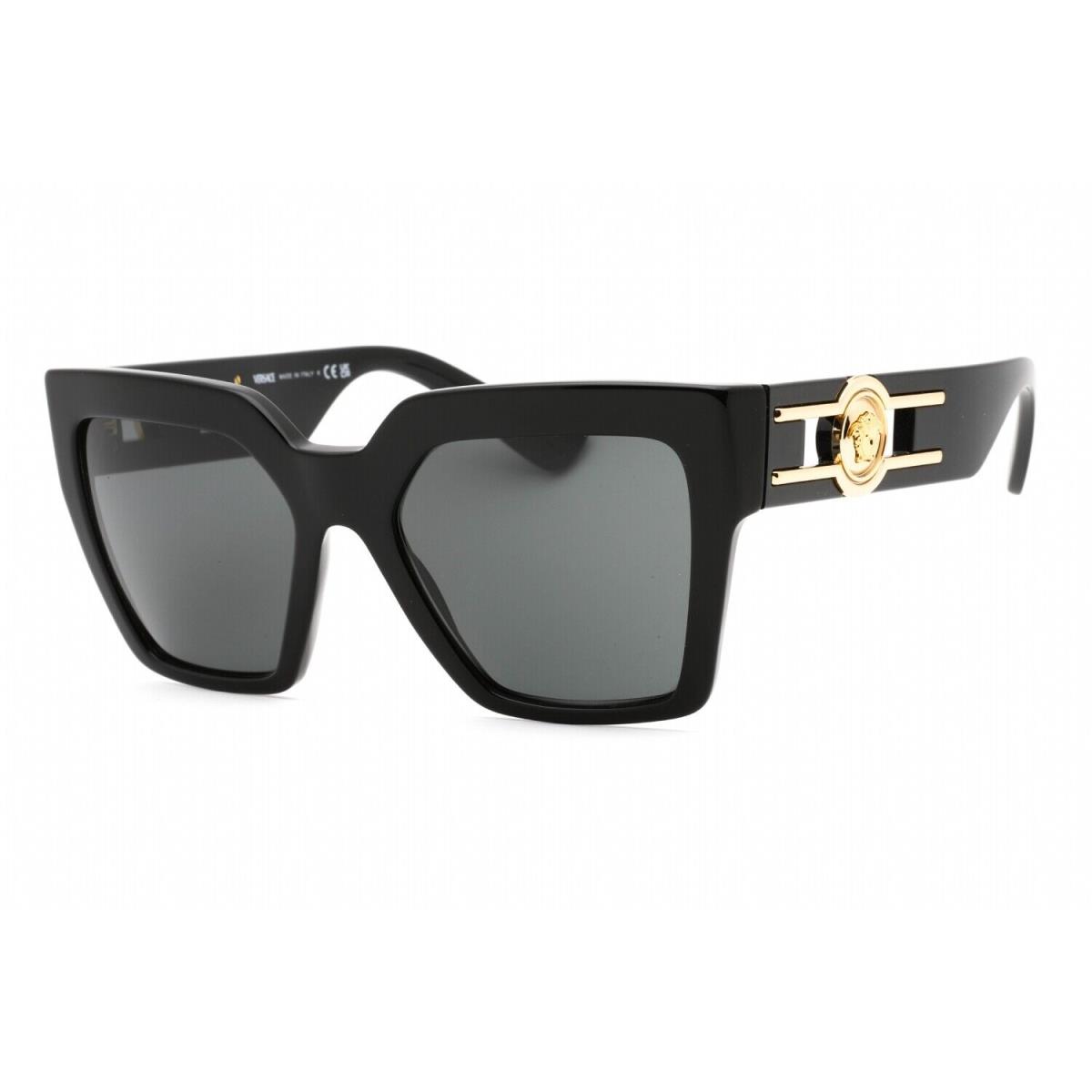 Versace VE4458 GB1/87 Sunglasses Black Frame Dark Grey Lenses 54mm