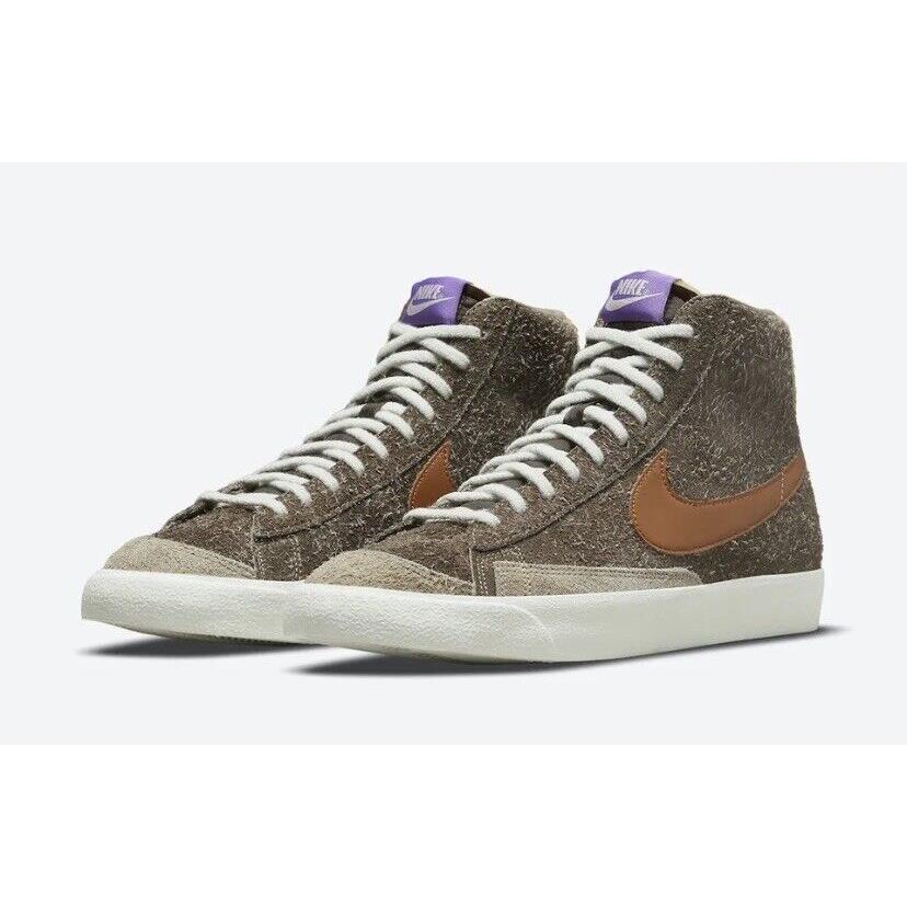 Mens Nike Blazer Mid `77 Dark Chocolate DM7581-200 Mens Sz: 8.5 Womens Sz: 10 - Brown