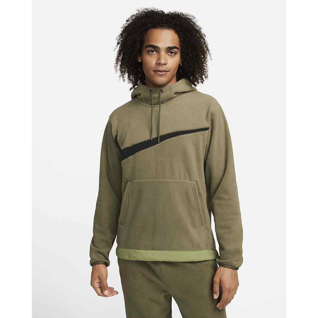 Nike Men`s Club+ Fleece Winterized Pullover Hoodie DQ4896-222 Sz XL Green