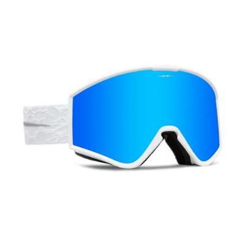 Electric Kleveland Small Goggles Matte White Nuron Blue Chrome