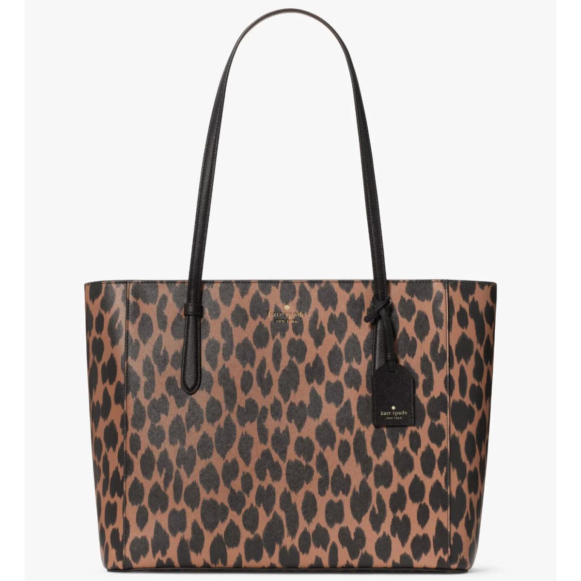 Kate Spade Schuyler Leopard Tote Cheetah KE723 Leopardo Animal Print