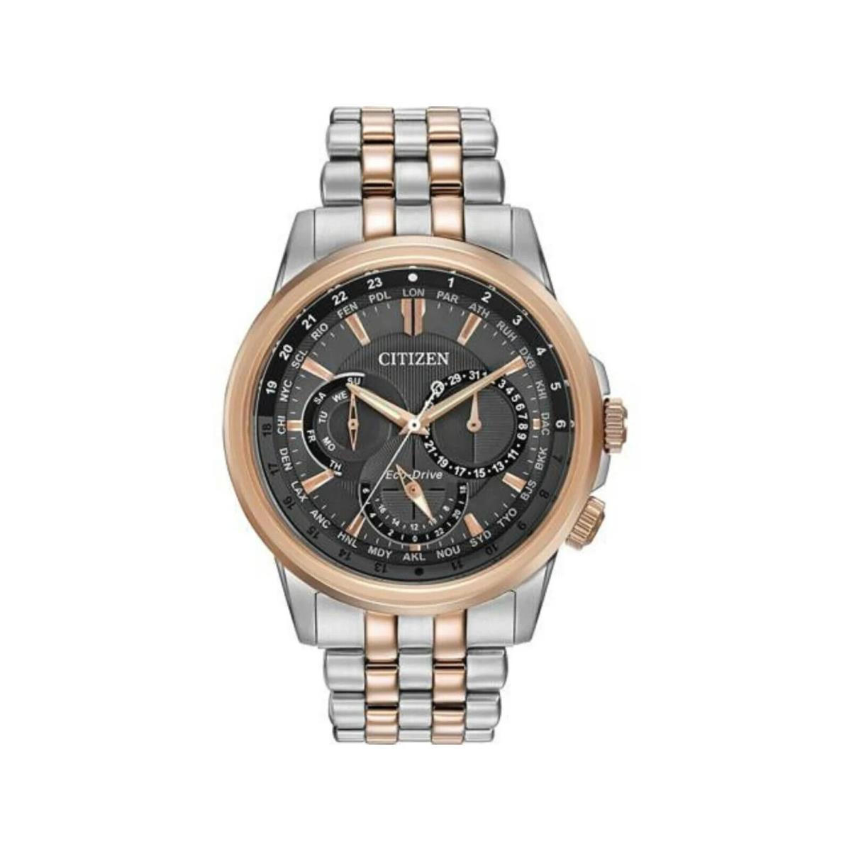 Citizen Eco-drive BU2024-52H Men 44mm Two Tone S/steel Multifunction Watch