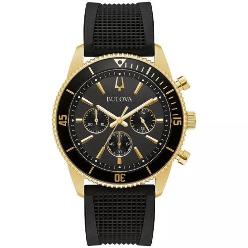 Bulova Men`s Marine Star 45mm Quartz Watch Chronograph 98A250