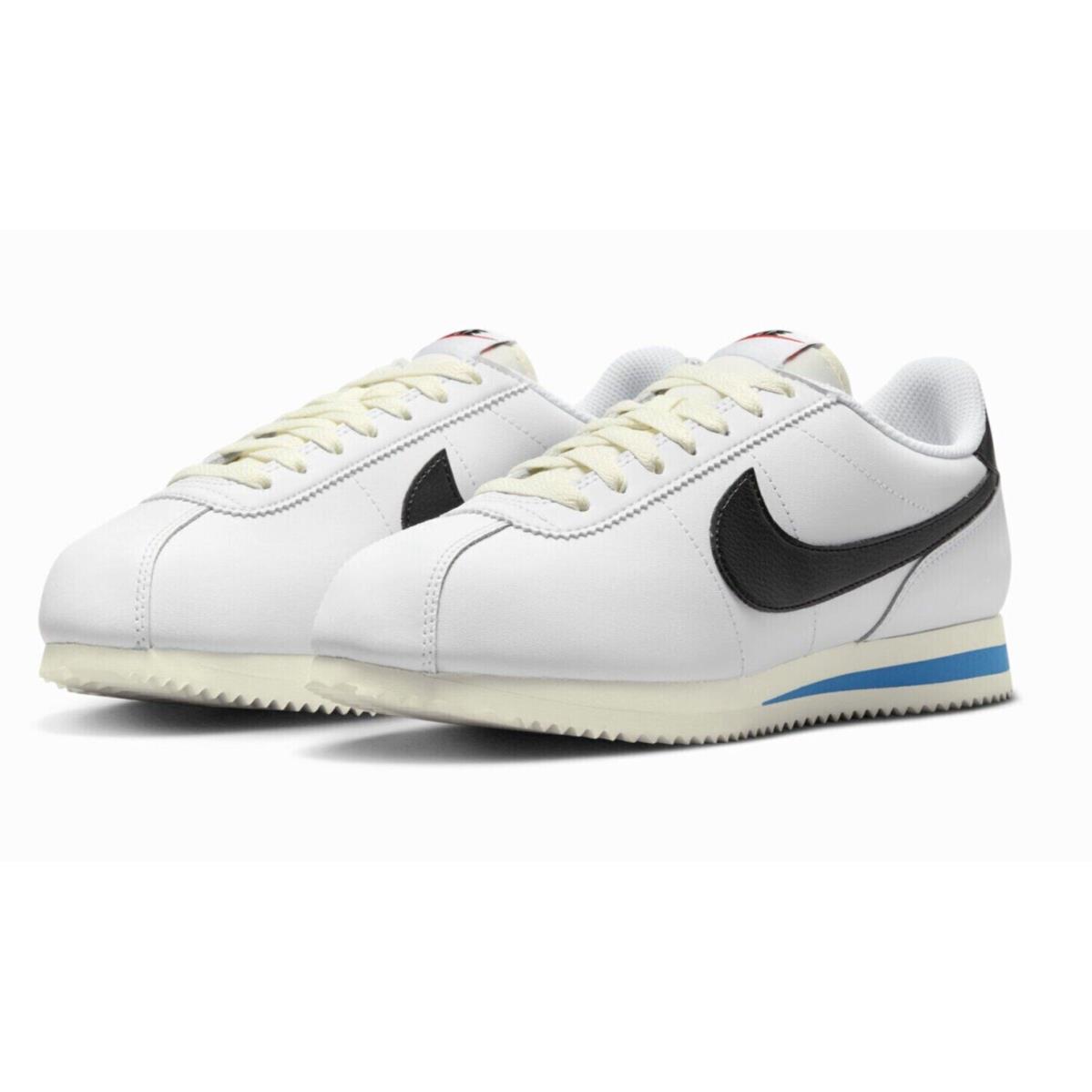 Nike Cortez Womens Size 6 Shoes DN1791 100 White/black-light Photo Blue