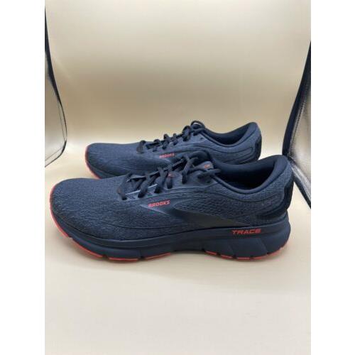 Size 11.5 M Brooks Trace 2 Low Black/cherry Men s Running Shoes In Shoebox