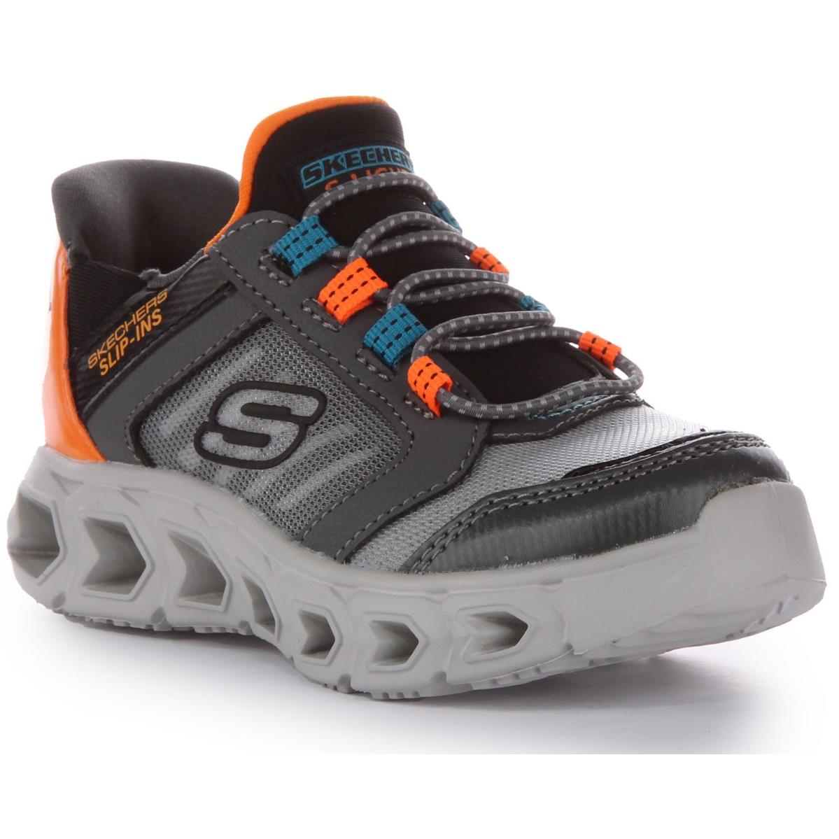 Skechers Hypno-flash 2.0 Odelux Light Up Shoe Charcoal Kids US 0.5C - 13.5C CHARCOAL