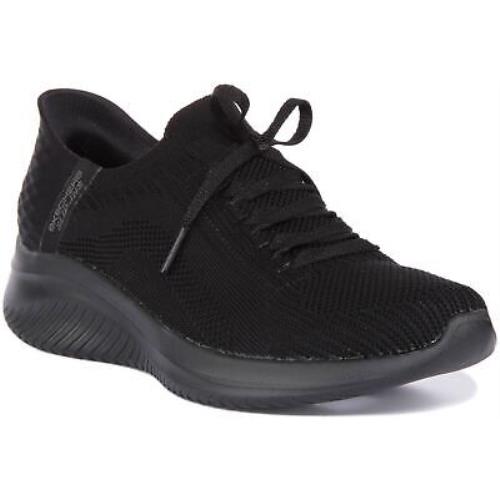 Skechers Ultra Flex 3.0 Mesh Slip In Hand Free Shoes All Black Womens US 5 - 10 - ALL BLACK