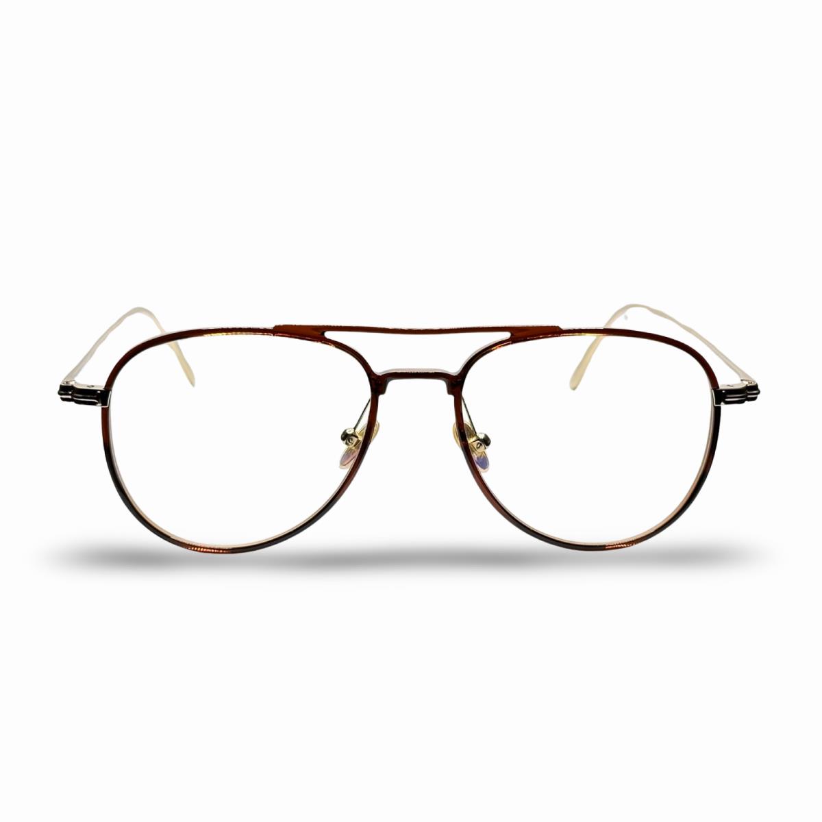 Tom Ford Designer Eyeglasses Brown / Gold Round Optical Frame Demo Lens TF5666-B - Frame: Brown