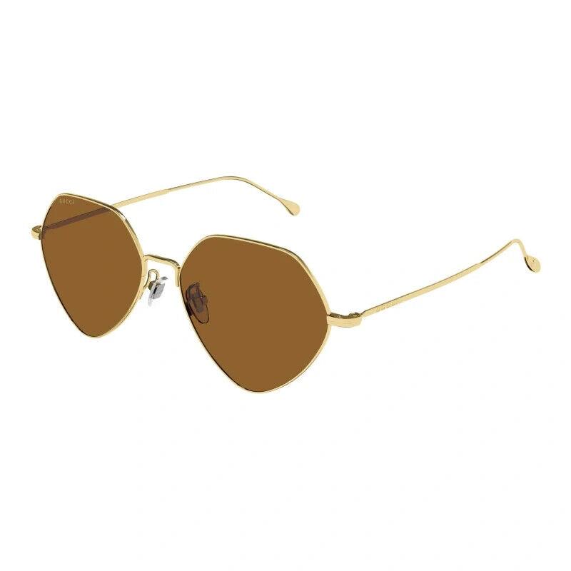 Gucci GG1182S-002-55 Gold Gold Brown