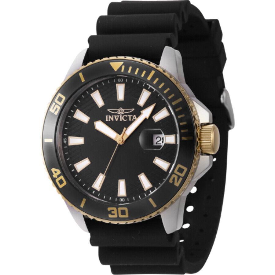 Invicta Pro Diver Quartz Date Black Dial Men`s Watch 46091