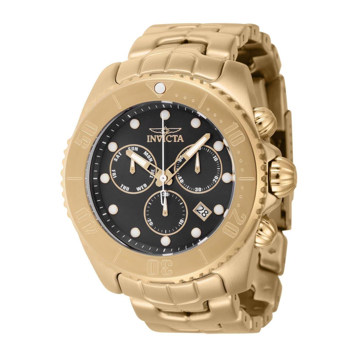 Invicta Specialty Swiss Ronda Z60 Caliber Men`s Watch - 50mm. Gold 44662